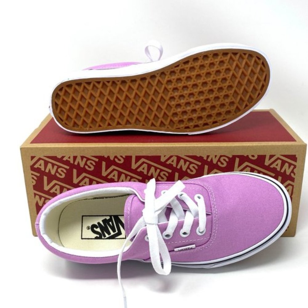 🌸 Sale 🌸 VANS Era Orchid Canvas White Sneakers Women's Sizes VN0A54F13SQ - Picture 3 of 10
